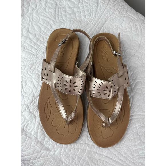 BOC Born Concept Women's Copper Flat Strap Sandals - Size 7.5M - Picture 7 of 10